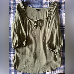 Torrid Olive Green Pullover Top